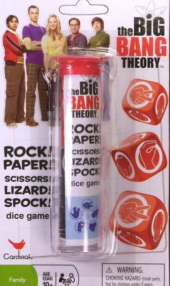The Big Bang Theory: Rock! Paper! Scissors! Lizard! Spock! Dice Game Board Game
