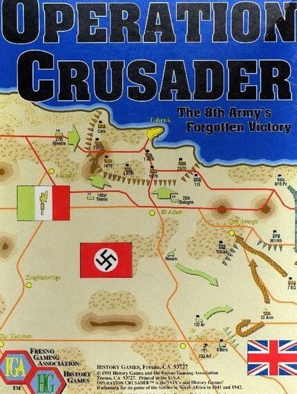 Operation Crusader: The 8th Army’s Forgotten Victory (1991) Board Game