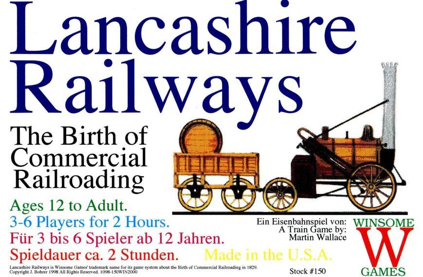Lancashire Railways (1998) Board Game