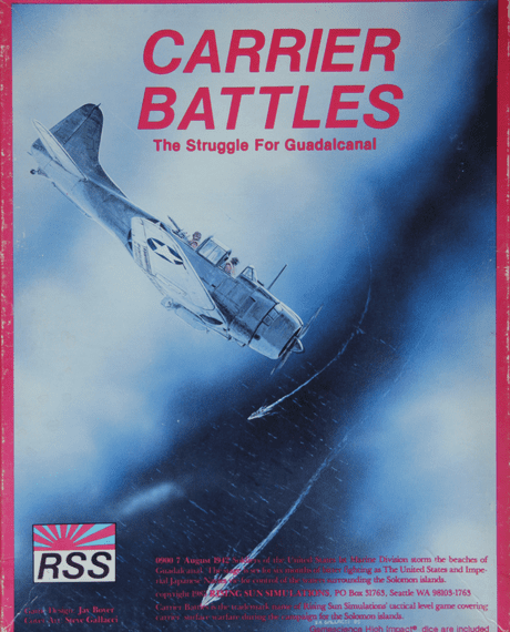 Carrier Battles: The Struggle for Guadalcanal (1985) Board Game