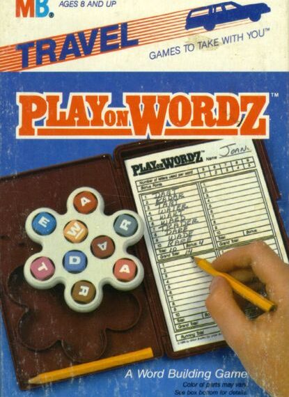 Play on Wordz (1984) Board Game