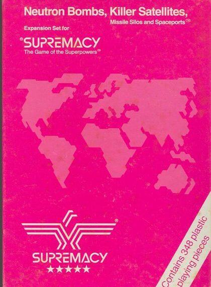 Supremacy: Neutron Bombs and Killer Satellites (1988) Board Game