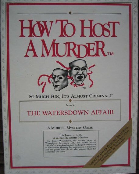 How to Host a Murder: The Watersdown Affair (1985) Board Game