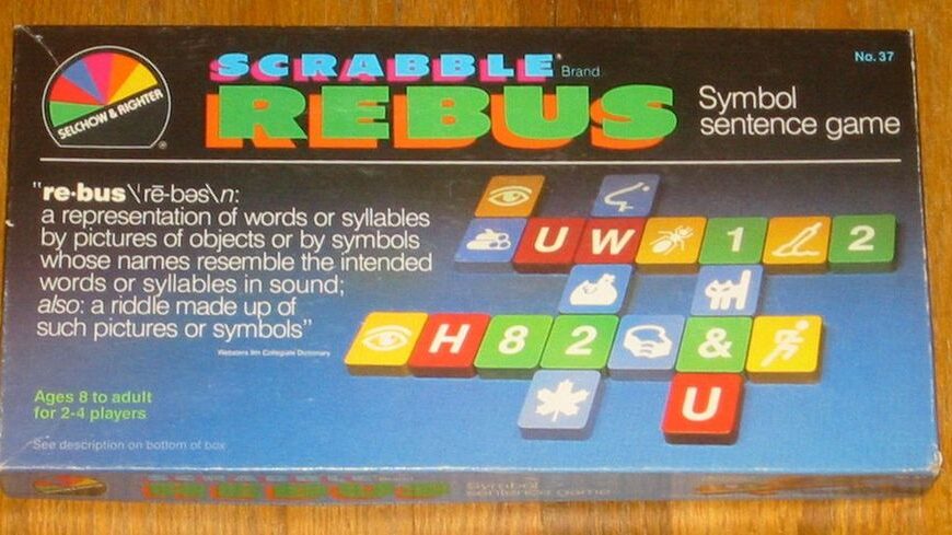 Scrabble Rebus (1986) Board Game