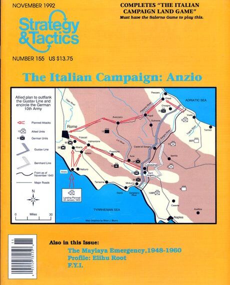 The Italian Campaign: Anzio (1992) Board Game