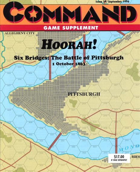 Hoorah! Six Bridges: The Battle of Pittsburgh, 1 October 1863 (1996) Board Game
