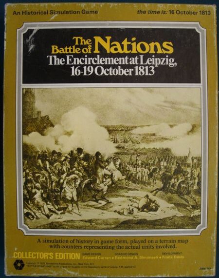 The Battle of Nations: The Encirclement at Leipzig, 16-19 October 1813 (1975) Board Game