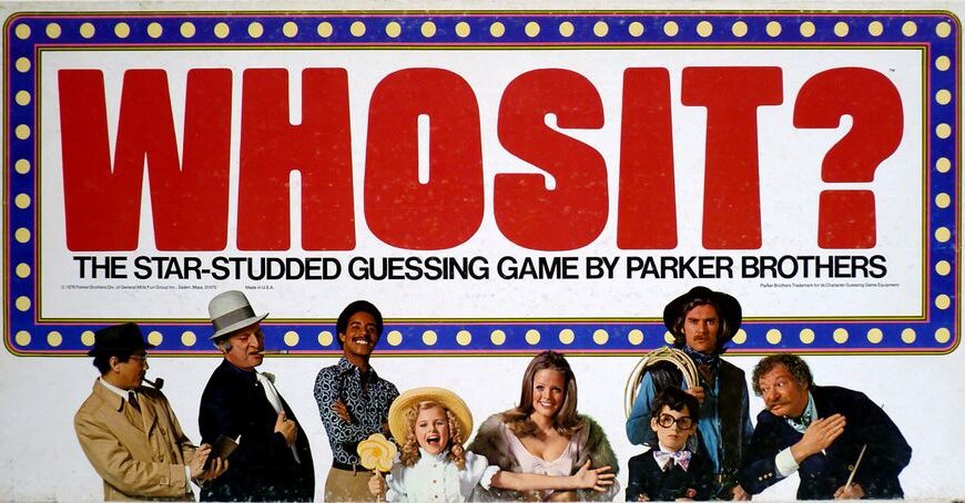 Whosit? (1976) Board Game