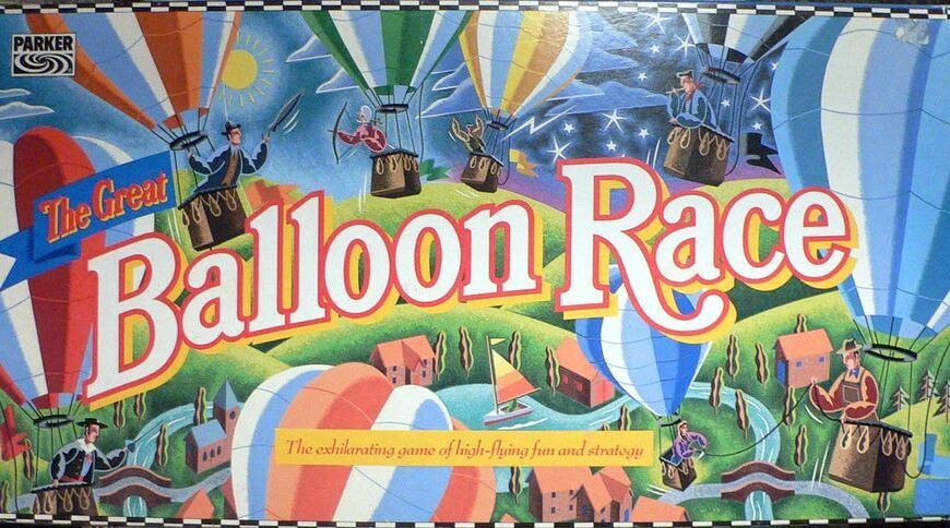 The Great Balloon Race (1991) Board Game