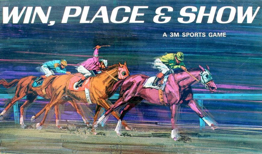 Win, Place & Show (1966) Board Game