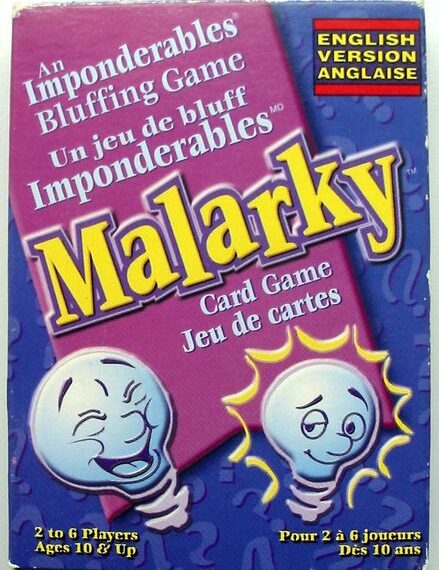 Malarky Card Game (2000) Board Game
