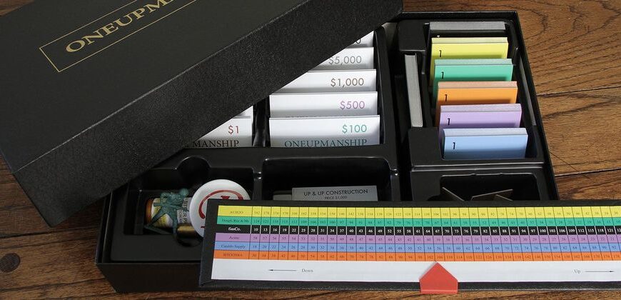 Oneupmanship: Mine’s Bigger (2013) Board Game