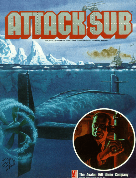 Attack Sub (1991) Board Game