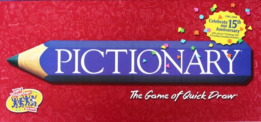 Pictionary: 15th Anniversary (2000) Board Game