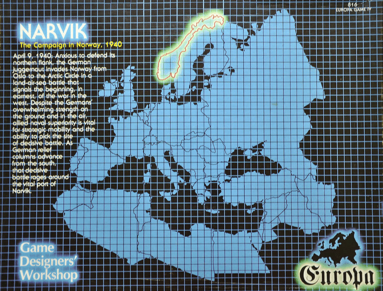 Narvik: The Campaign in Norway, 1940 (1974) Board Game