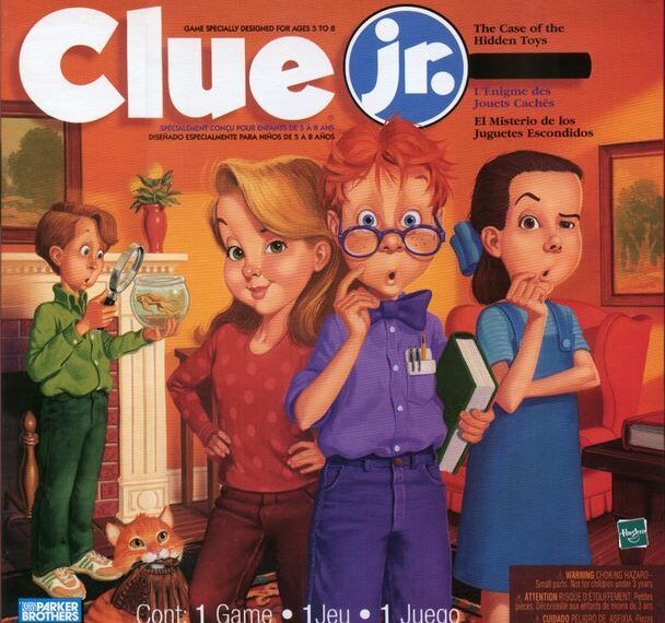 Clue Jr.: The Case of the Hidden Toys (1996) Board Game