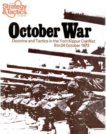 October War: Doctrine and Tactics in the Yom Kippur Conflict, 1973 (1977) Board Game