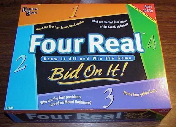 Four Real (1999) Board Game