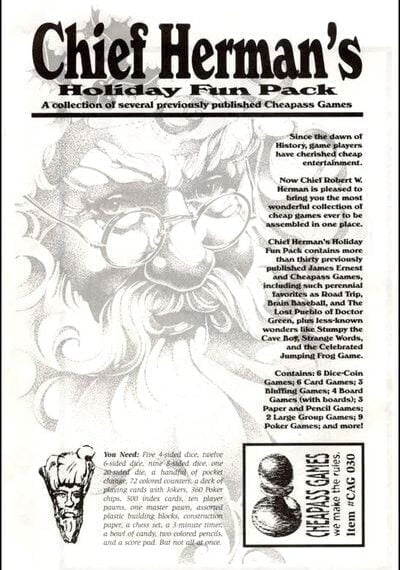Chief Herman’s Holiday Fun Pack (2000) Board Game