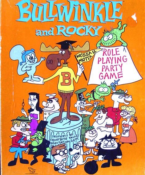 Bullwinkle and Rocky Role Playing Party Game (1988) Board Game