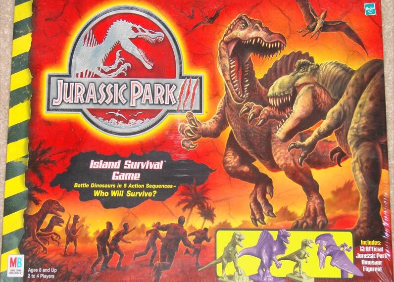Jurassic Park III: Island Survival Game (2001) Board Game
