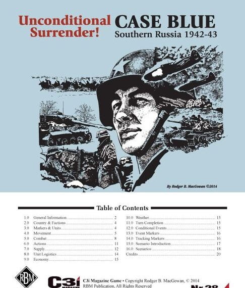 Unconditional Surrender! Case Blue (2010) Board Game