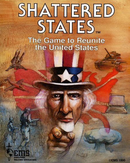 Shattered States (1990) Board Game