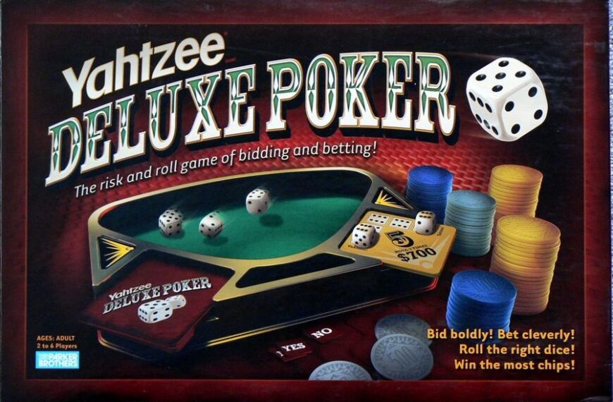 Yahtzee Deluxe Poker (1994) Board Game