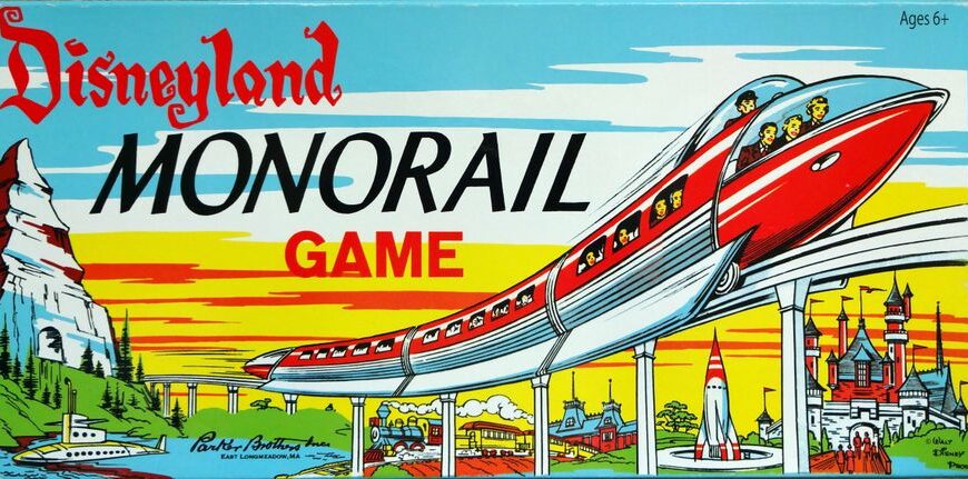 Disneyland Monorail Game (1960) Board Game