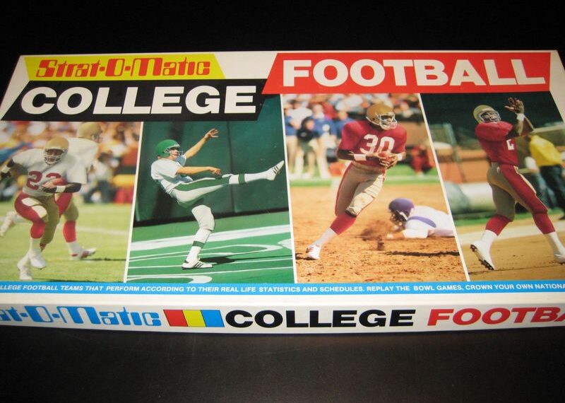 Strat-O-Matic College Football (1976) Board Game