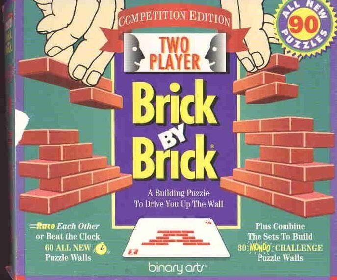 Two Player Brick by Brick (1995) Board Game