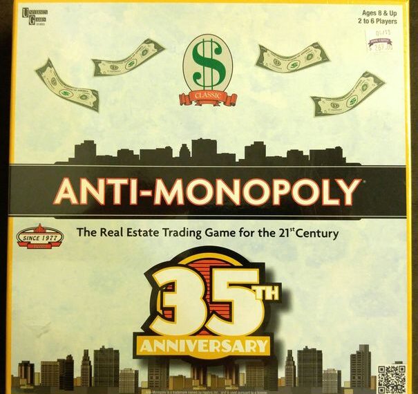 Anti-Monopoly (1973) Board Game