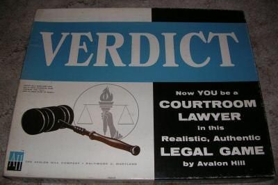 Verdict (1959) Board Game