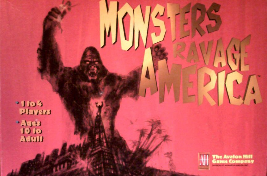 Monsters Ravage America (1998) Board Game