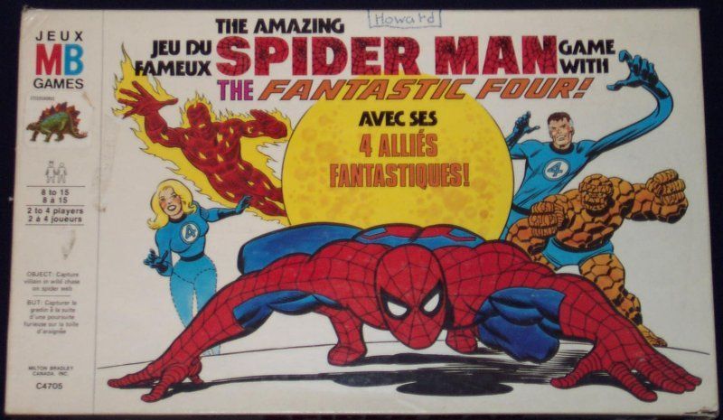 The Amazing Spider Man Game with the Fantastic Four! (1967) Board Game