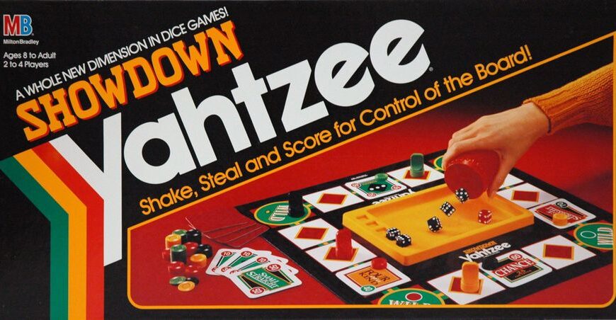 Showdown Yahtzee (1991) Board Game