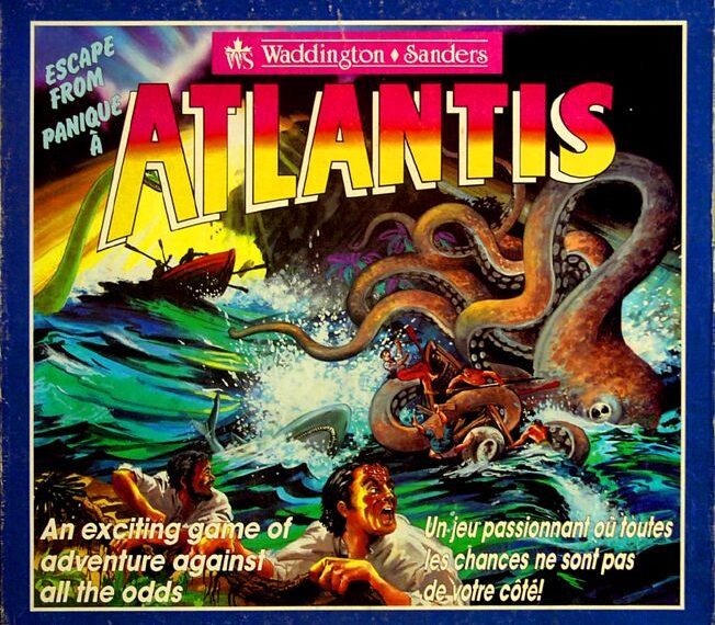 Escape from Atlantis (1986) Board Game