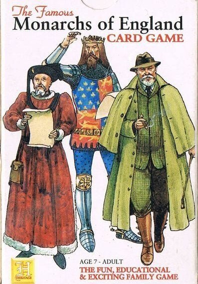 The Famous Monarchs of England Card Game (1991) Board Game