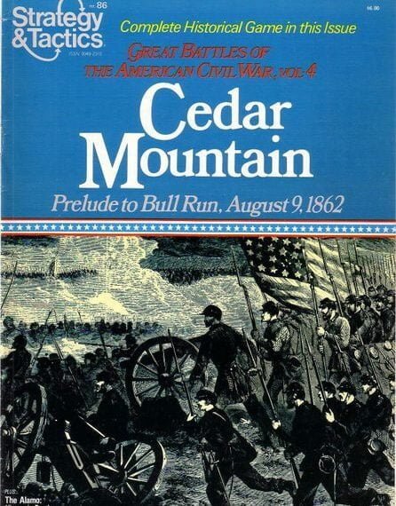 Cedar Mountain: Prelude to Bull Run, August 9, 1862 (1981) Board Game