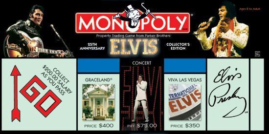 Monopoly: Elvis Presley 25th Anniversary (2003) Board Game