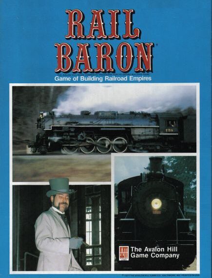 Rail Baron (1977) Board Game