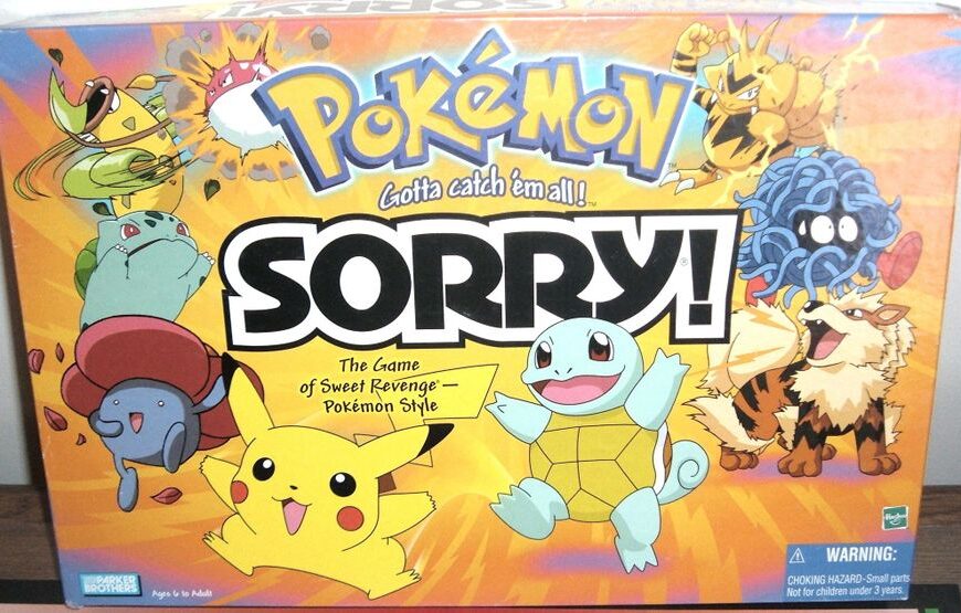 Sorry!: Pokémon (2000) Board Game