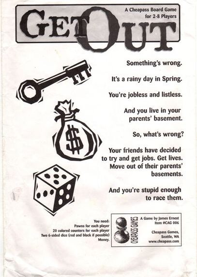 Get Out (1998) Board Game