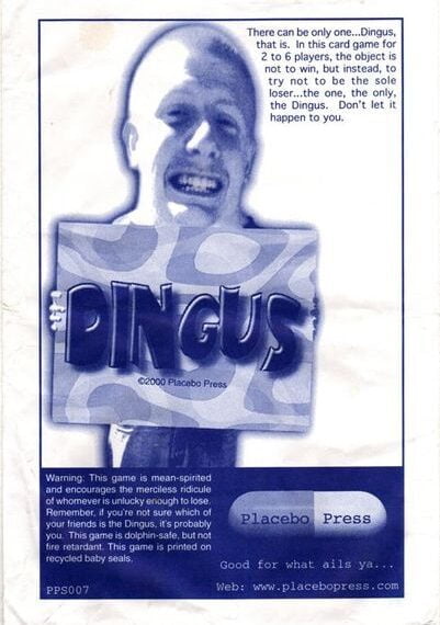 Dingus (1999) Board Game