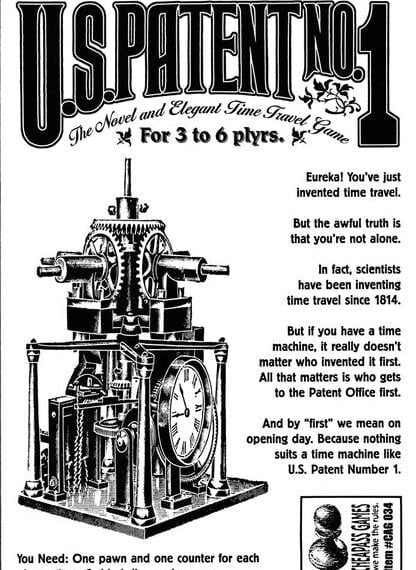 U.S. Patent No. 1 (2001) Board Game