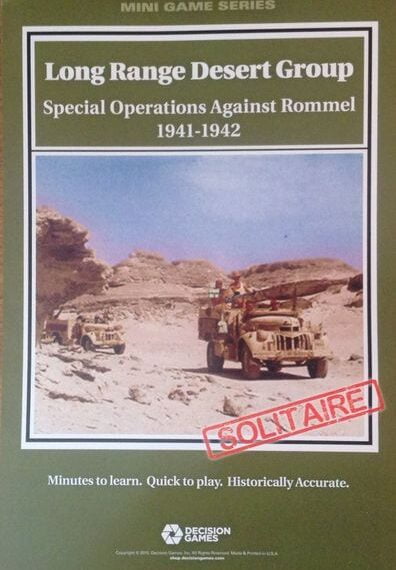 Long Range Desert Group: Special Operations Against Rommel 1941-1942 (2015) Board Game