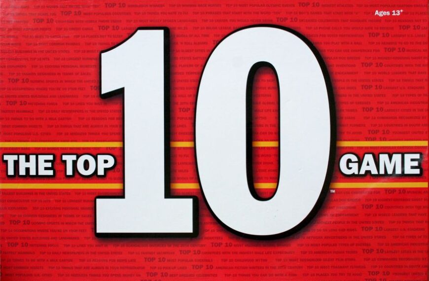 The Top 10 Game (2003) Board Game