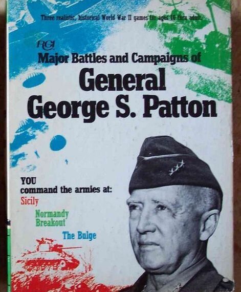 Major Battles and Campaigns of General George S. Patton (1973) Board Game