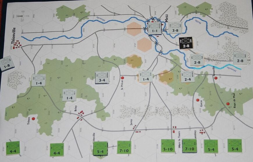 The Drive on Metz (1980) Board Game