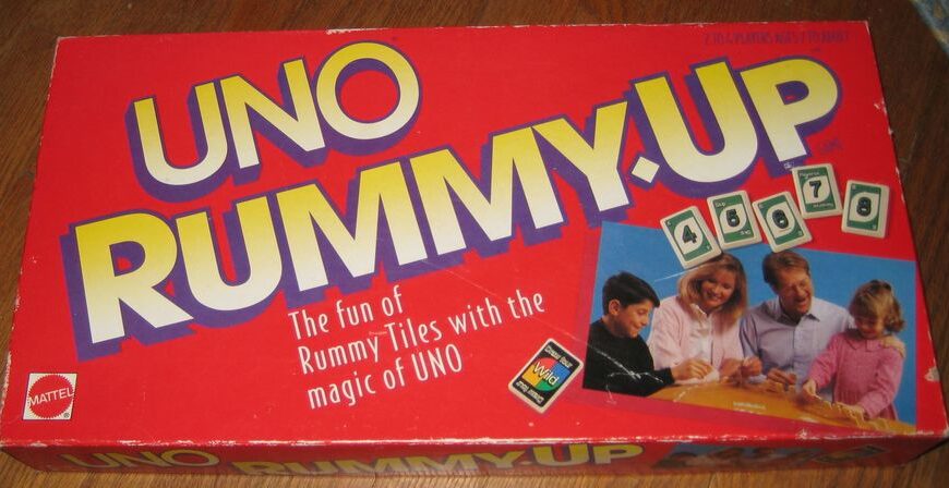 UNO Rummy-Up (1993) Board Game